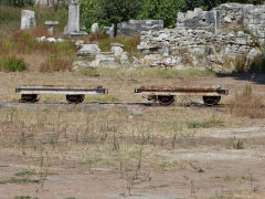 
Narrow gauge wagons at Ephesus, Turkey, September 2011